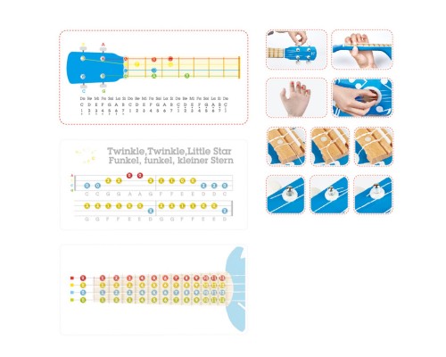 Музыкальная игрушка Гавайская гитара, голубой