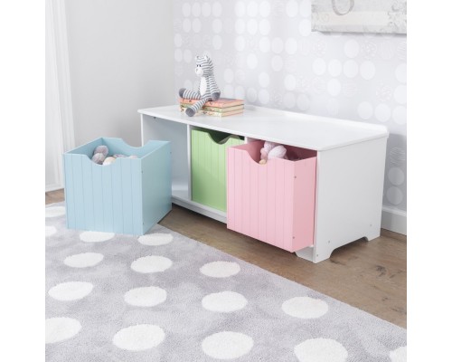 Скамья с ящичками для хранения Storage Bench Pastel