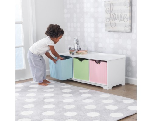 Скамья с ящичками для хранения Storage Bench Pastel