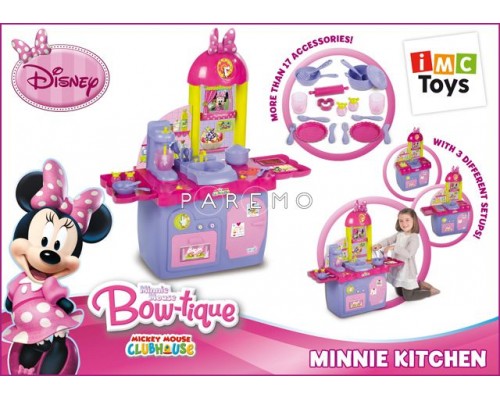 Детская игровая кухня Minnie с набором посуды и аксессуарами