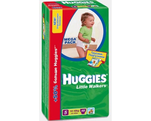 Подгузники-Трусики Little Walkers Mega 11-18 кг/13-17кг  48 шт