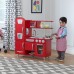 Игрушка кухня из дерева Винтаж, цвет Красный (Red Vintage Kitchen)