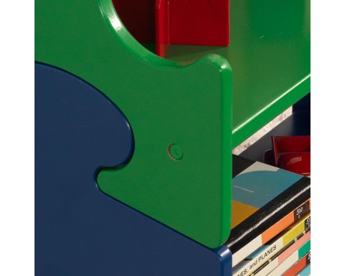 Система хранения Пазл, яркий (Puzzle Book Shelf - Primary)