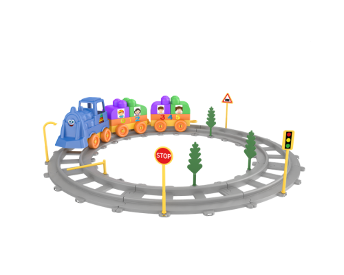Конструктор Волшебные детали  Поезд 43 предмета